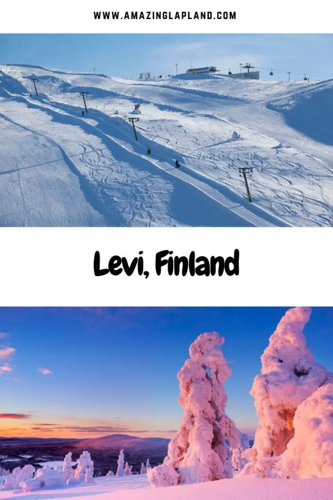 levi in winter lapland finland
