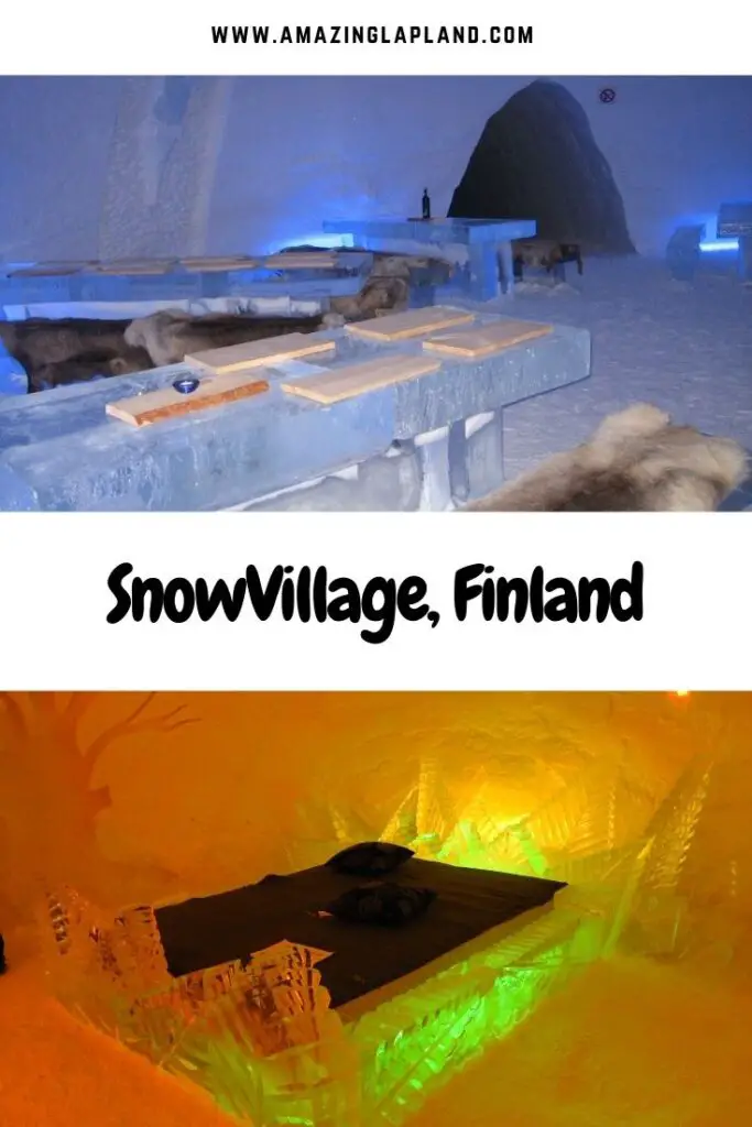 snowvillage kittila lapland nothern lights