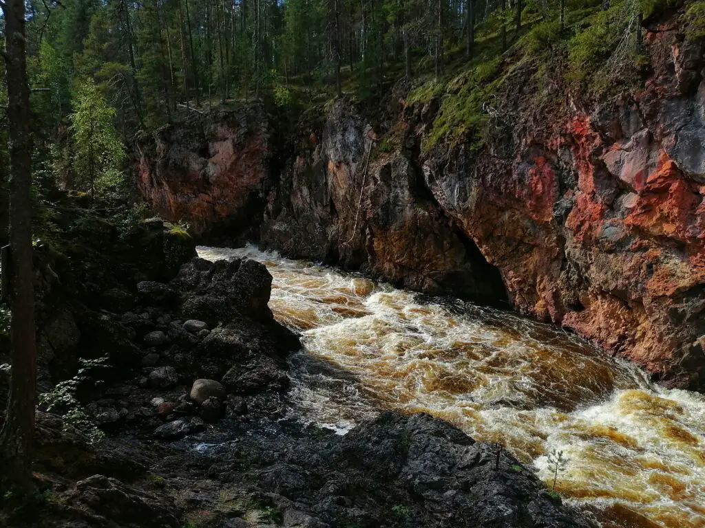 Kiutaköngäs rapids in Oulanka National Park