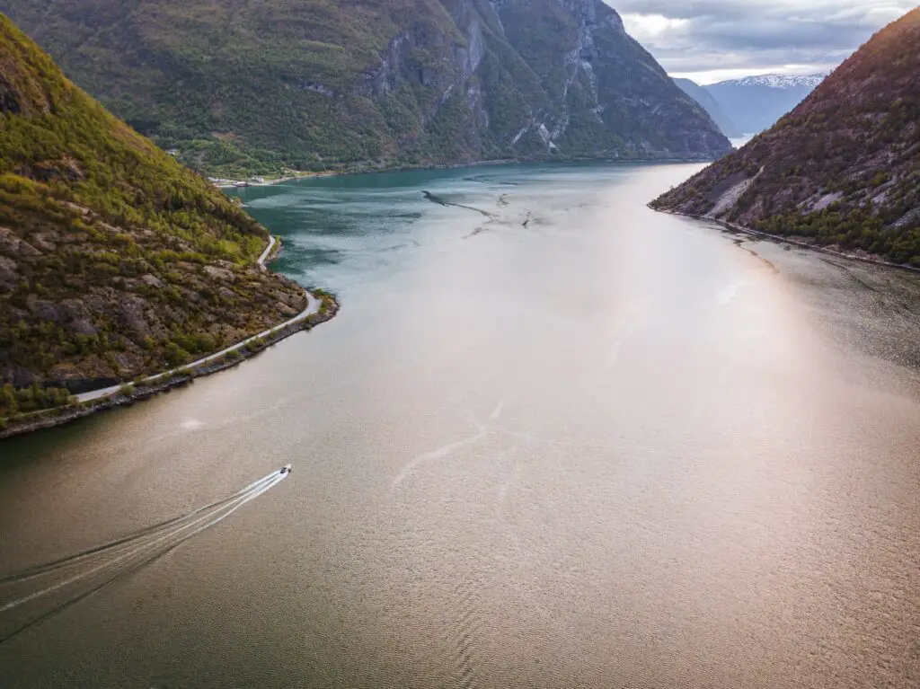 Sognefjord beach Norway