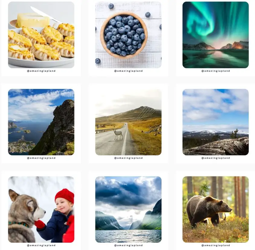 amazing lapland on Instagram photo gallery