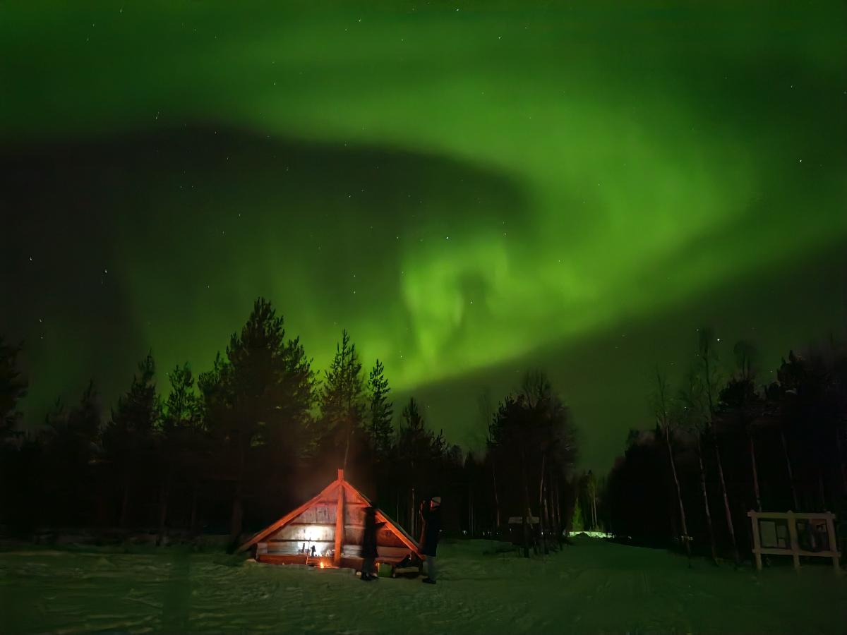 aurora borealis - northern lights in Rovaniemi, Lapland