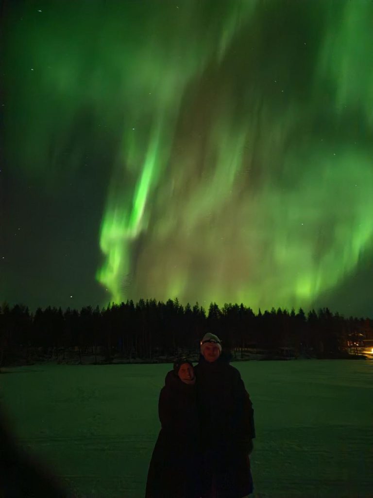aurora borealis - northern lights in Rovaniemi, Lapland
