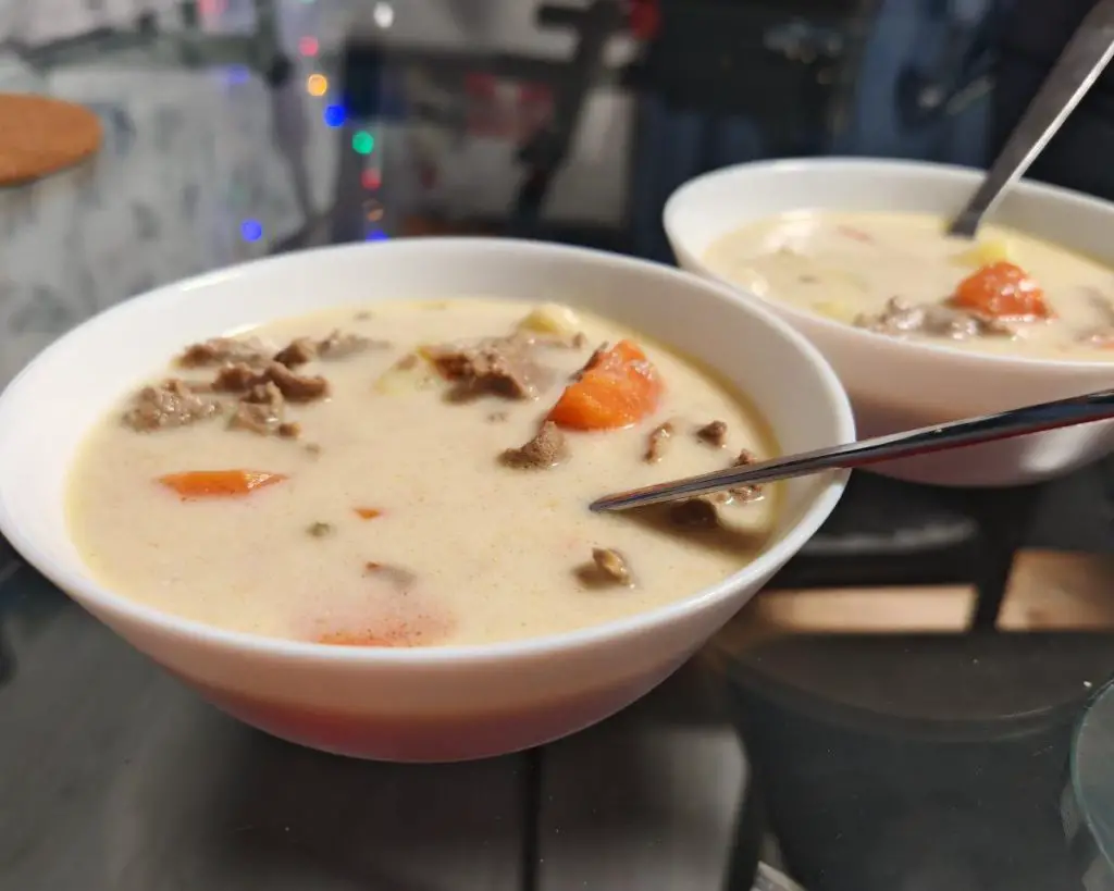 Finnish reindeer soup